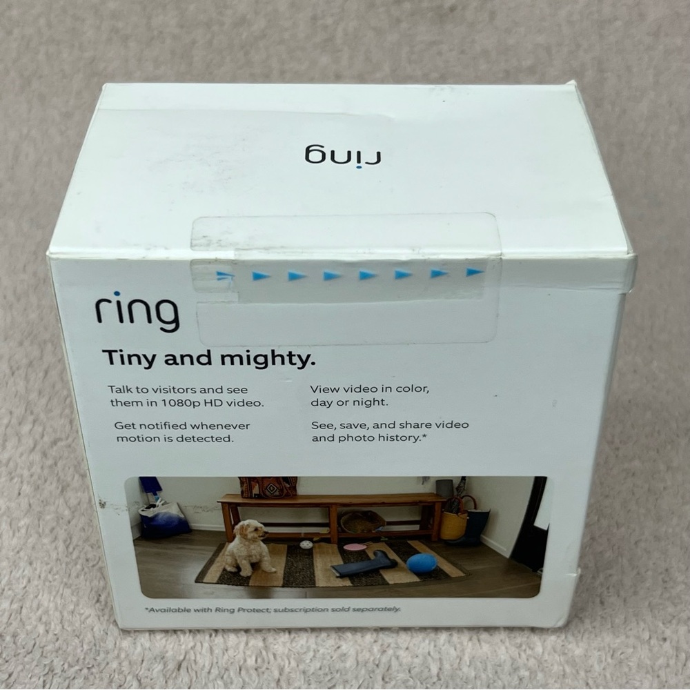 Ring Indoor Cam Security Plug In Camera White Nanny Cam Classic 1080p Night Viz - Picture 3 of 4
